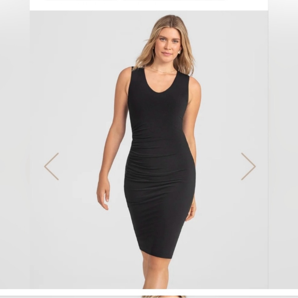 Honeylove Shapewear Versatile Black Sleeveless Dress